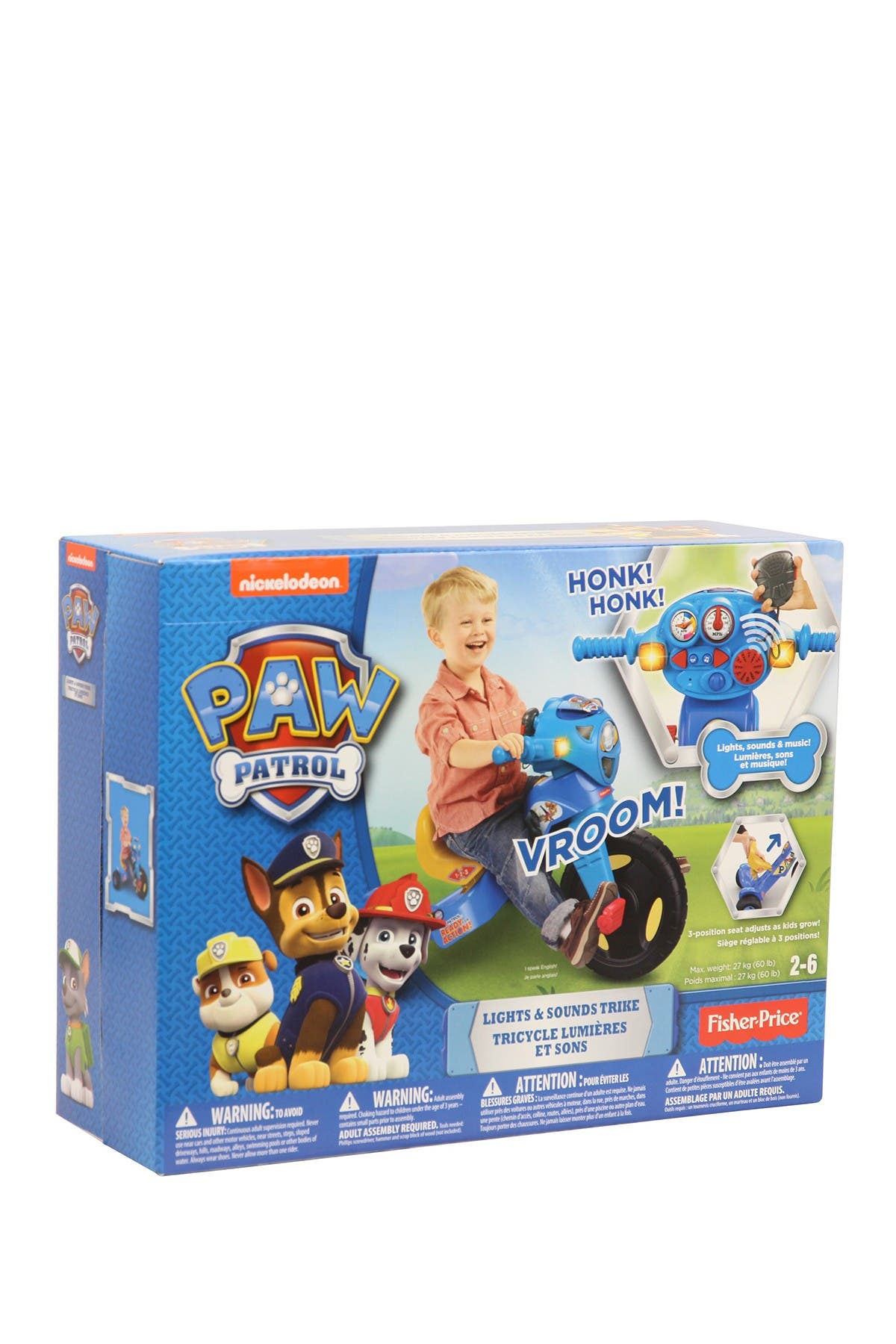 fisher price lights and sounds trike paw patrol