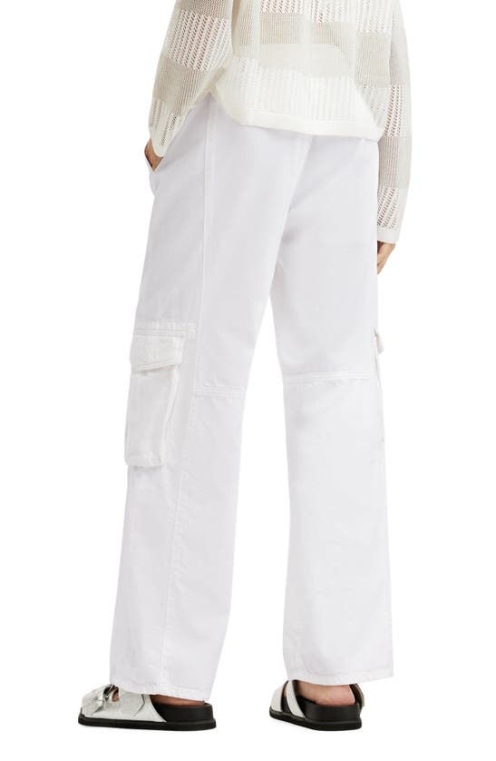 Shop Allsaints Frieda Wide Leg Cargo Pants In Off White