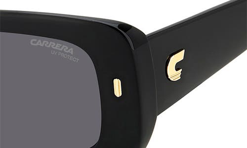 Shop Carrera Eyewear 53mm Gradient Rectangular Sunglasses In Black/grey