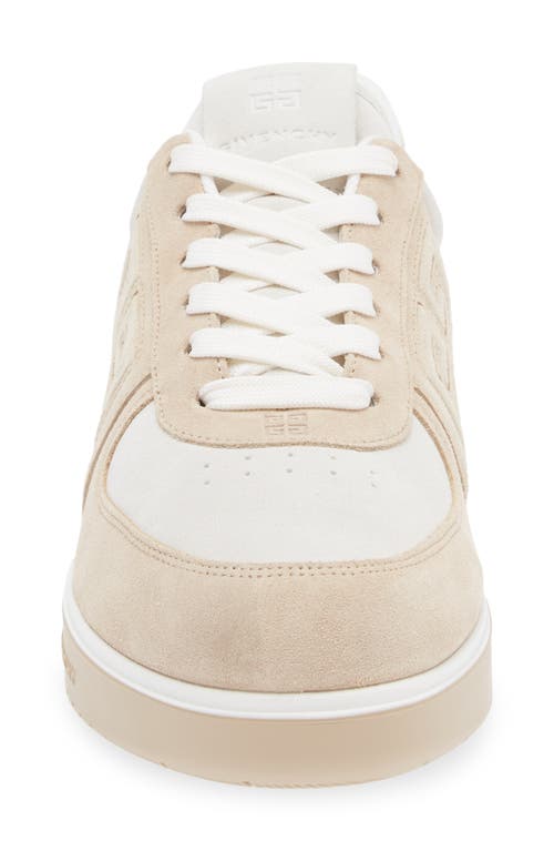 Shop Givenchy G4 Low Top Sneaker In Beige/white