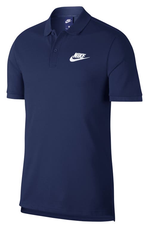 Shop Nike Sportswear Matchup Cotton Polo In Midnight Navy/white