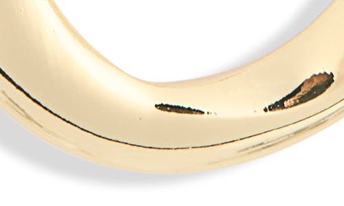 Nordstrom Rack Open Teardrop Pendant Necklace In Black- Gold