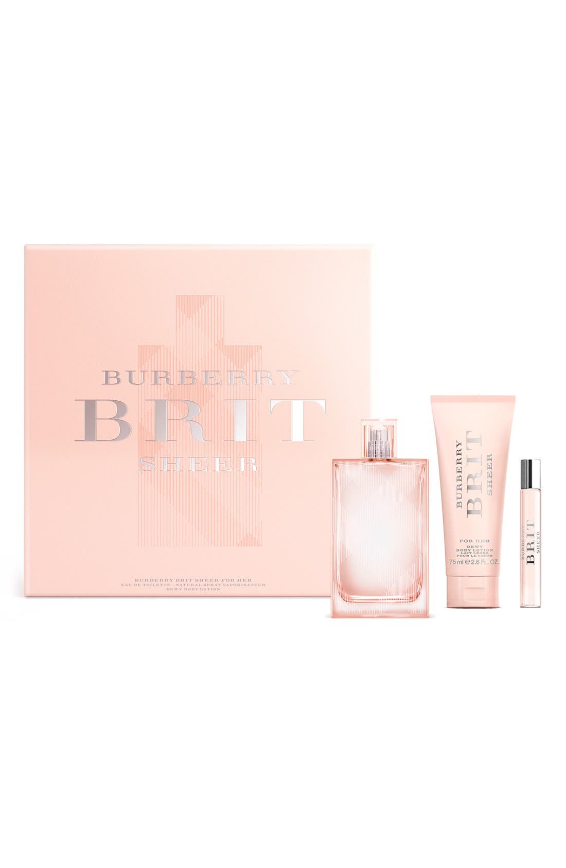 burberry brit sheer set