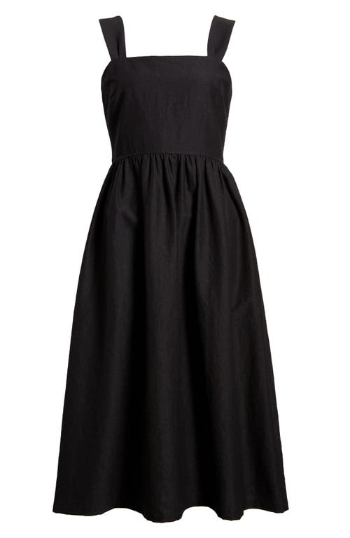 Caslonr Caslon(r) Woven Midi Sundress In Black