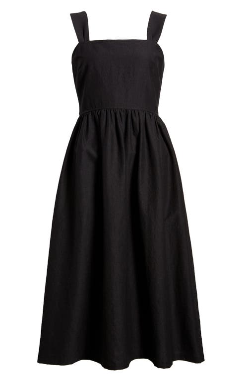 Shop Caslonr Caslon(r) Woven Midi Sundress In Black