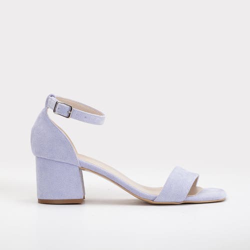 Forever & Always Shoes Women's Pink / Purple Iva - Lilac Suede Sandals In Lilac