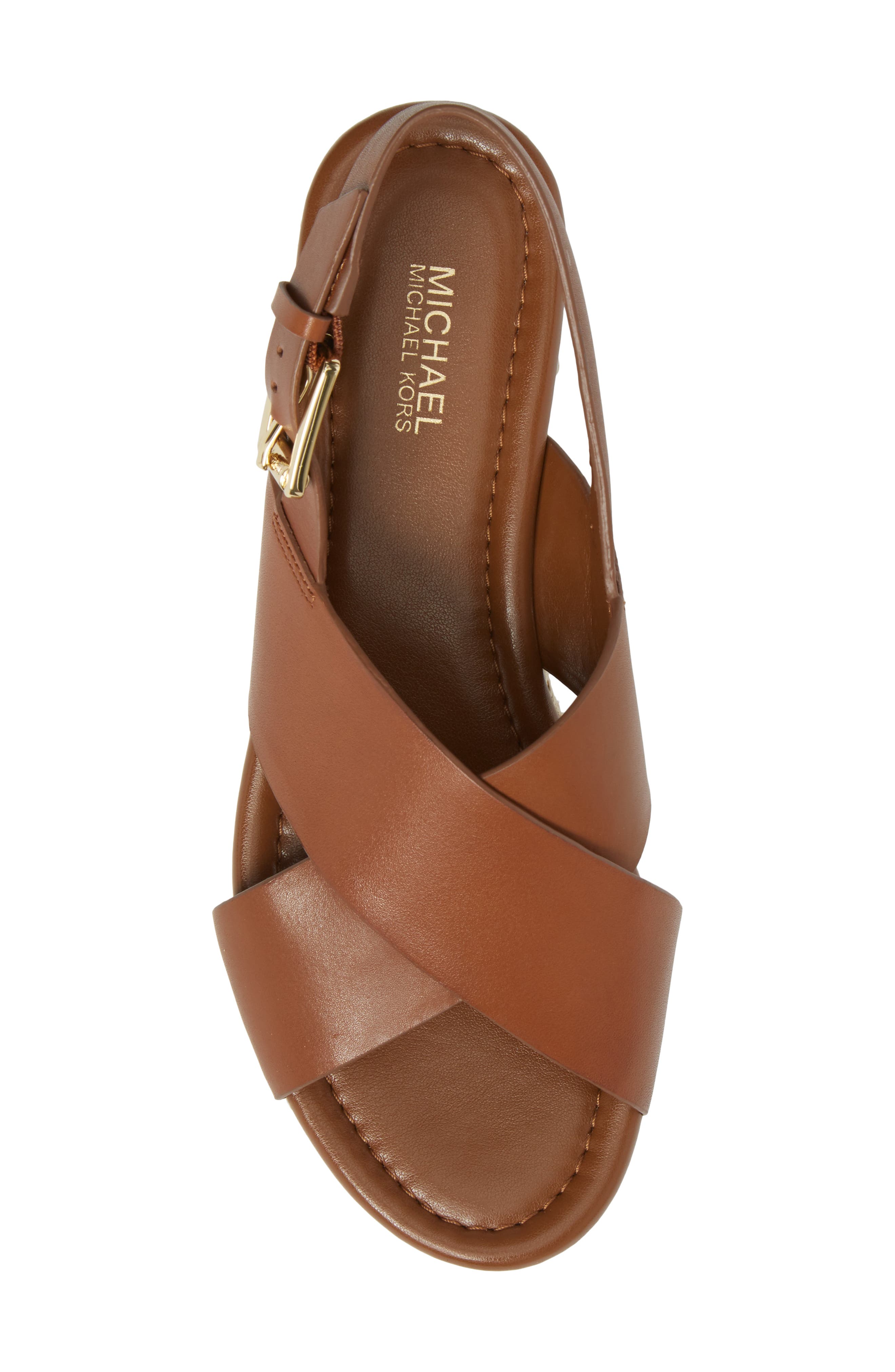 michael kors jodi leather platform sandal