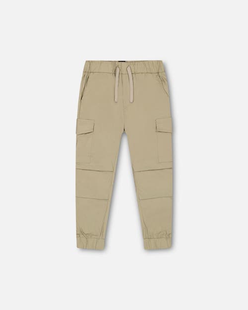 Deux Par Deux Boy's Parachute Jogger Cargo Pants Parchment Beige at Nordstrom