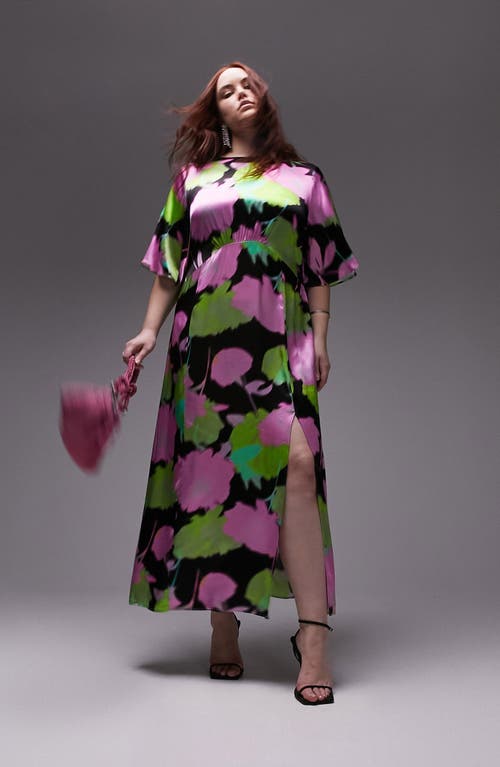 topshop satin dress pink Topshop Strappy Satin Mini Dress In Pink