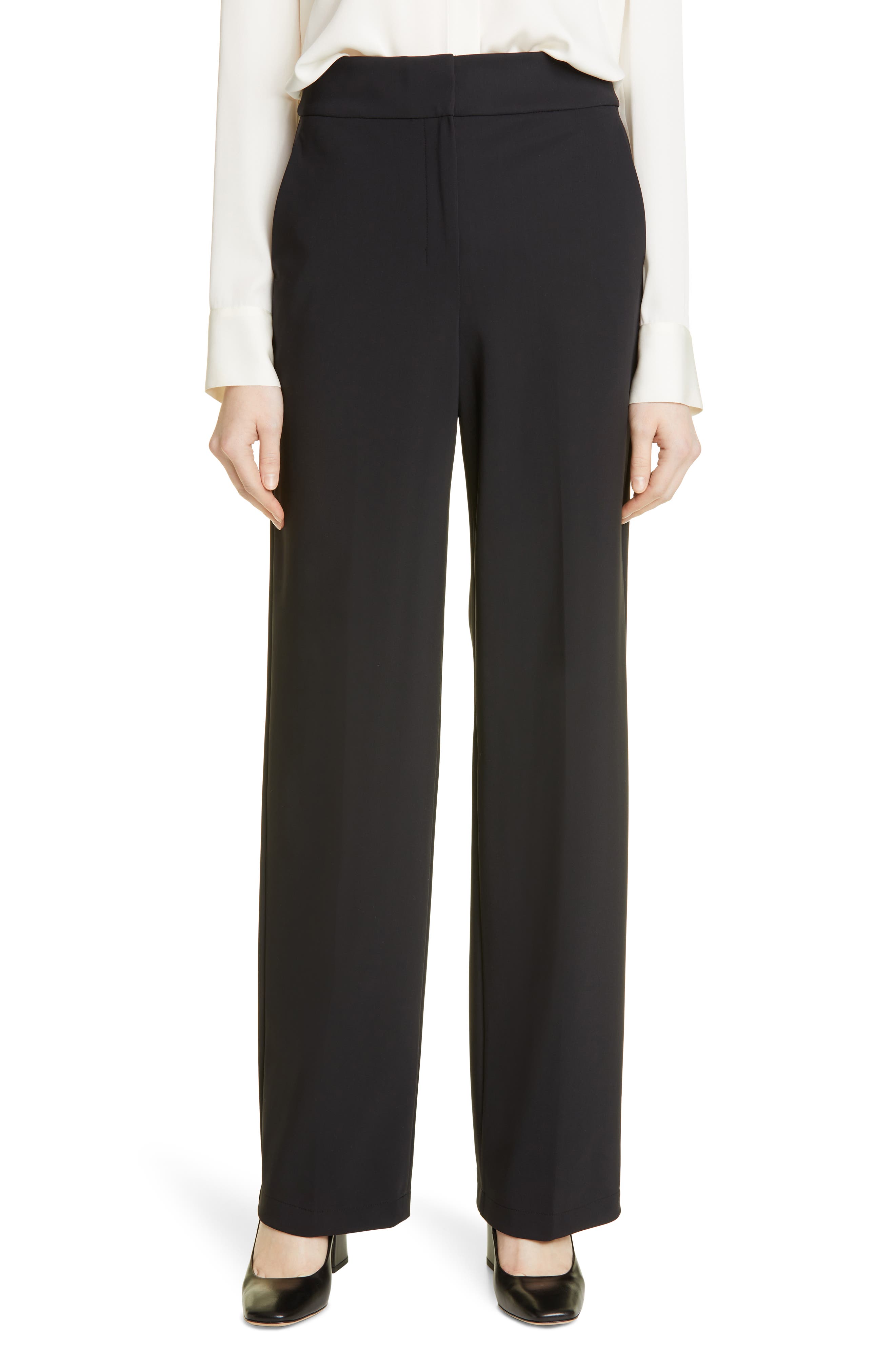 Womens Clothing Trousers Roseanna Flannel Trouser Slacks and Chinos Straight-leg trousers 