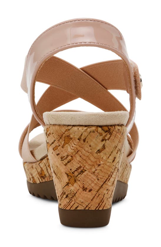 Shop Anne Klein Runit Wedge Platform Sandal In Blush