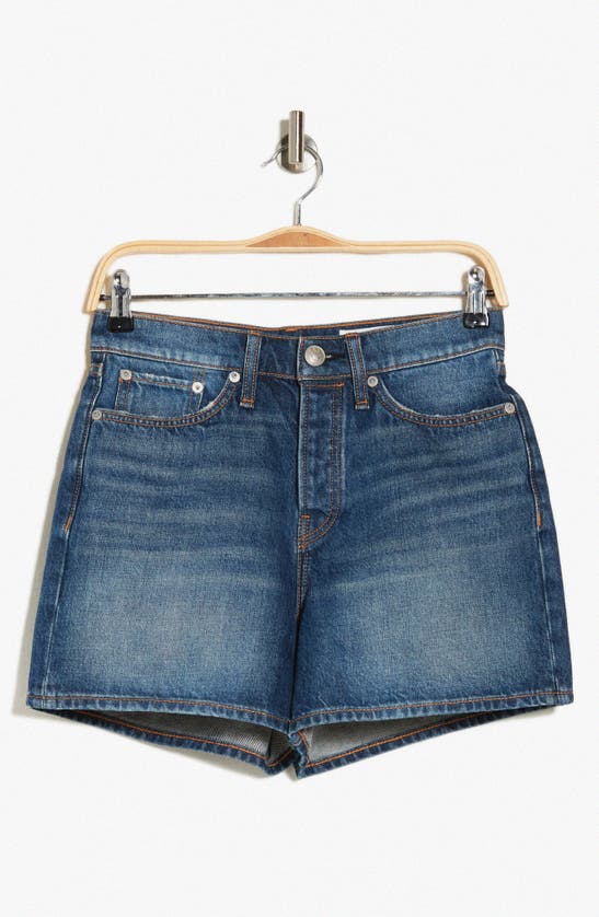 Rag & Bone Maya High Waist Denim Shorts In Charlock