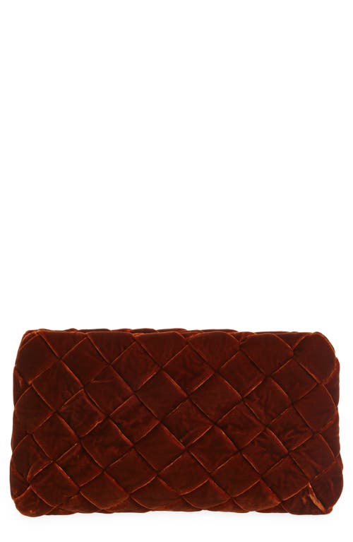 Loeffler Randall Aviva Puffy Woven Clutch in Sienna at Nordstrom, Size No Size