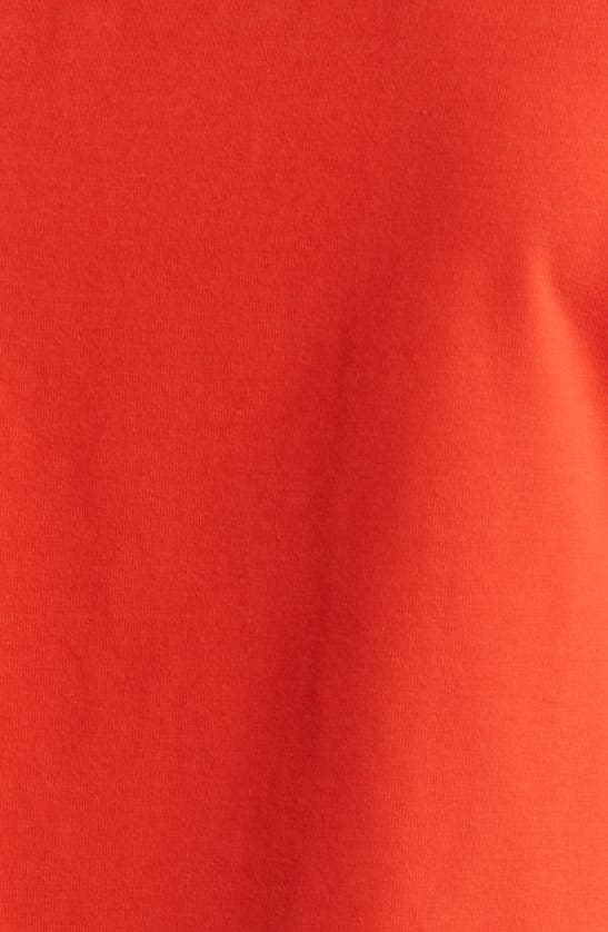 Shop Eileen Fisher Cap Sleeve Crop T-shirt In Flame