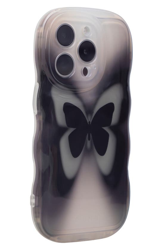 Auramma Groovy Butterfly Iphone 14 Pro Case In Black