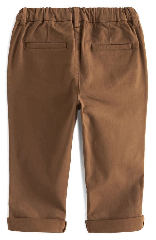 Next Kids' Stretch Cotton Chinos In Brown
