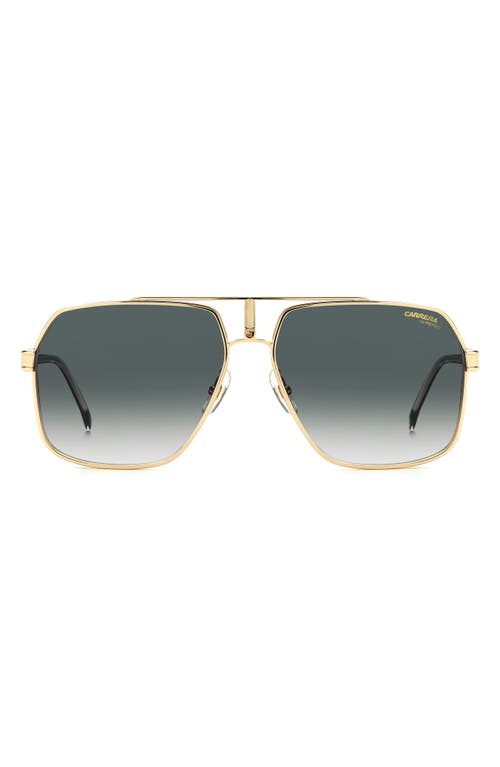 Carrera Eyewear 62mm Oversize Gradient Navigator Sunglasses In Gold