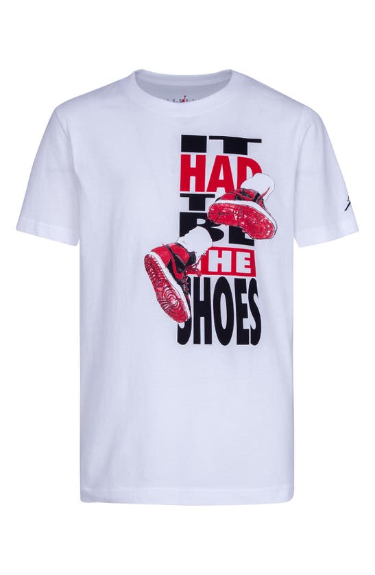  Jordan Boy's Logo T-Shirt (Big Kids) White MD (10-12 Big Kid) :  Clothing, Shoes & Jewelry