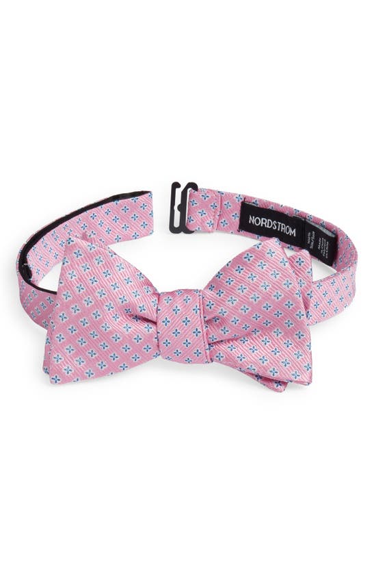 Nordstrom Silk Bow Tie In Pink