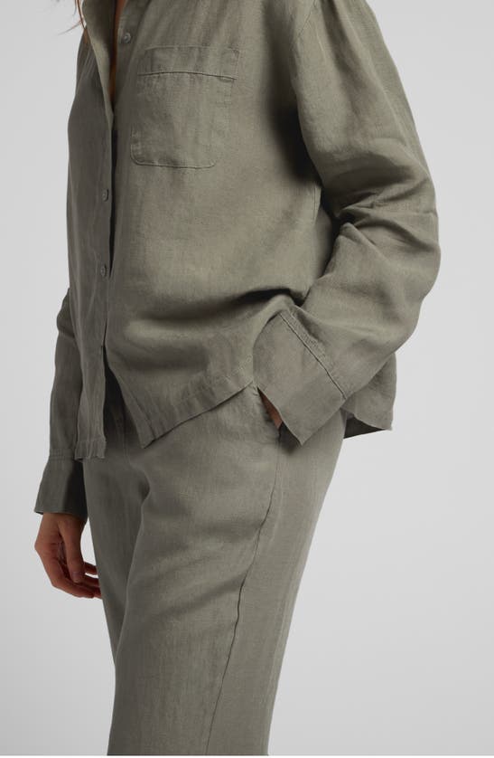 Parachute Linen Lounge Pants In Moss
