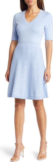 Fit & flare 2025 sweater dress eliza j