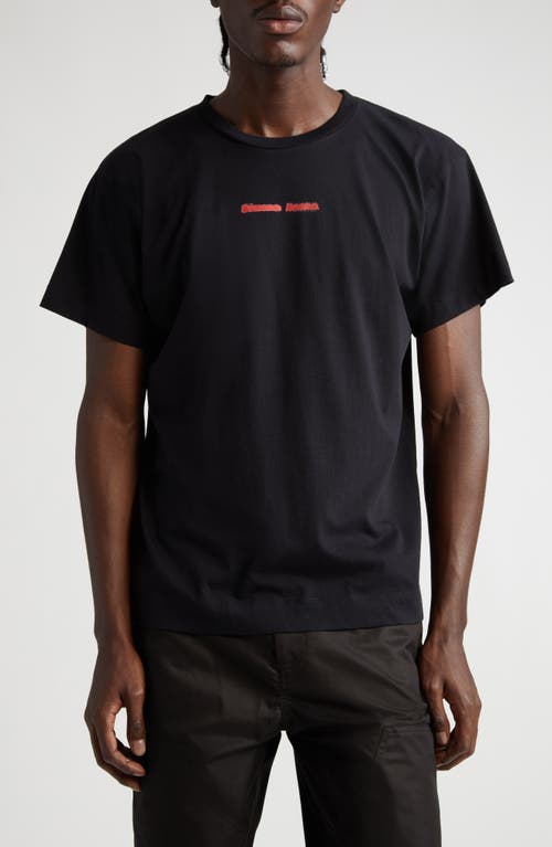 Simone Rocha Graphic Project Logo Graphic T-Shirt in Black/Red