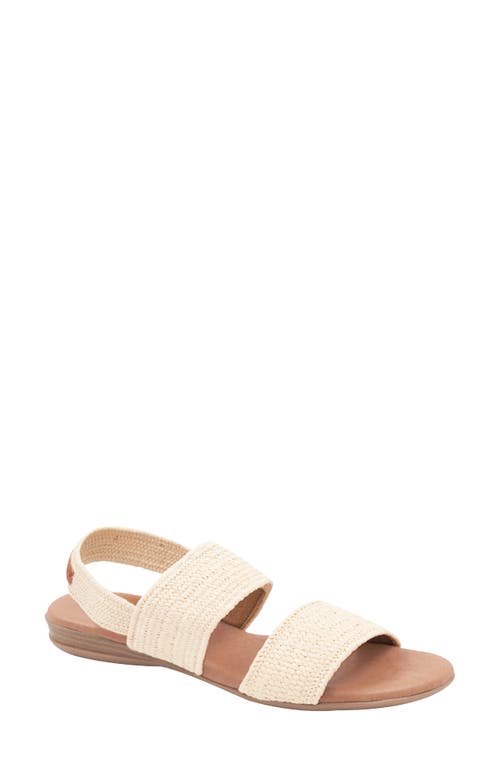 André Assous Nigella Featherweight Woven Slingback Sandal Natural at Nordstrom,