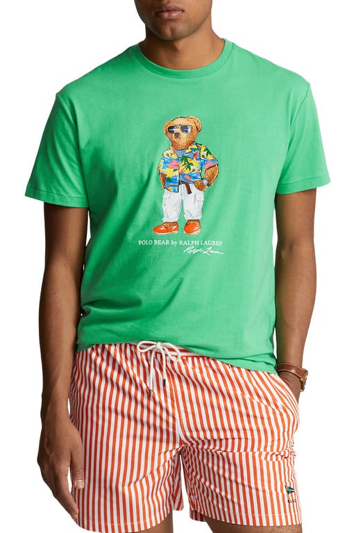 Polo Bear Graphic T-Shirt in Vnyrd Green Beach Club Bear