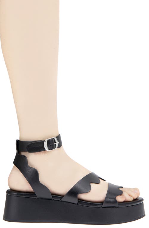 Bcbgeneration Faye Strappy Platform Sandal In Black