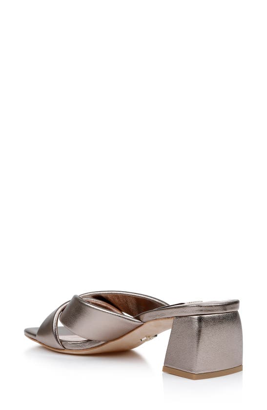 Shop Badgley Mischka Collection Briella Ii Slide Sandal In Light Bronze