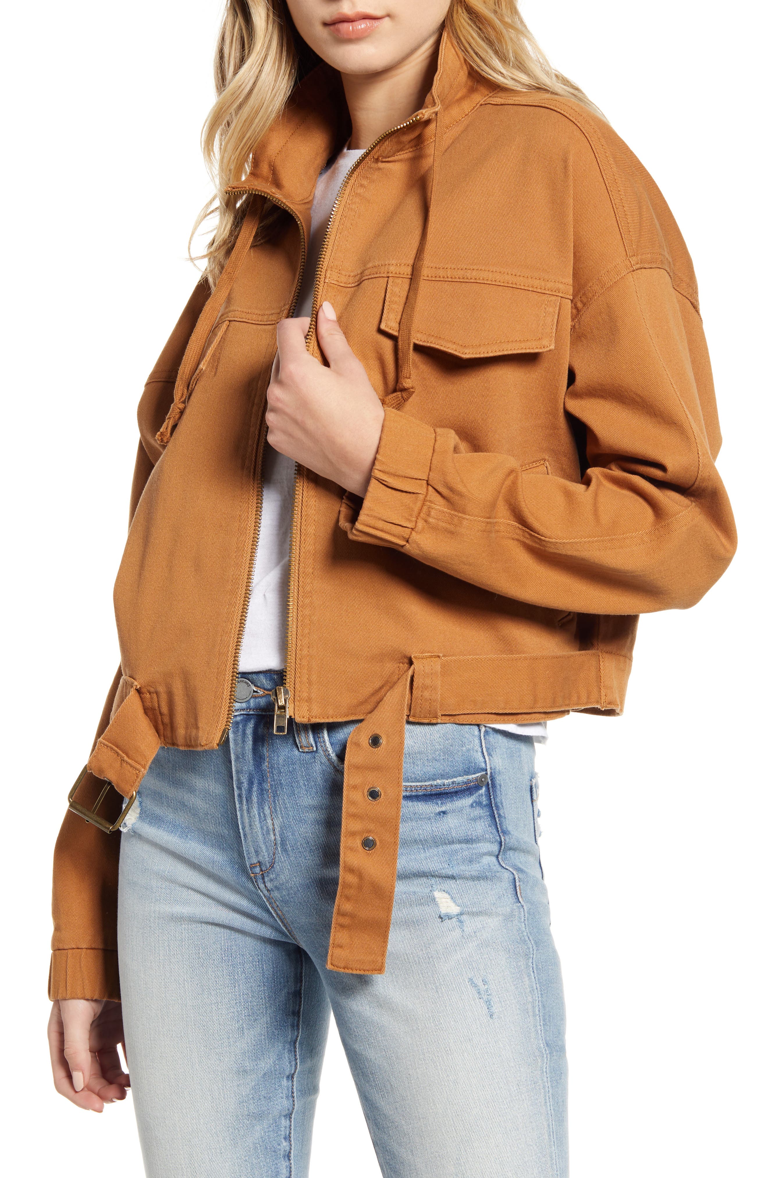 crop utility jacket