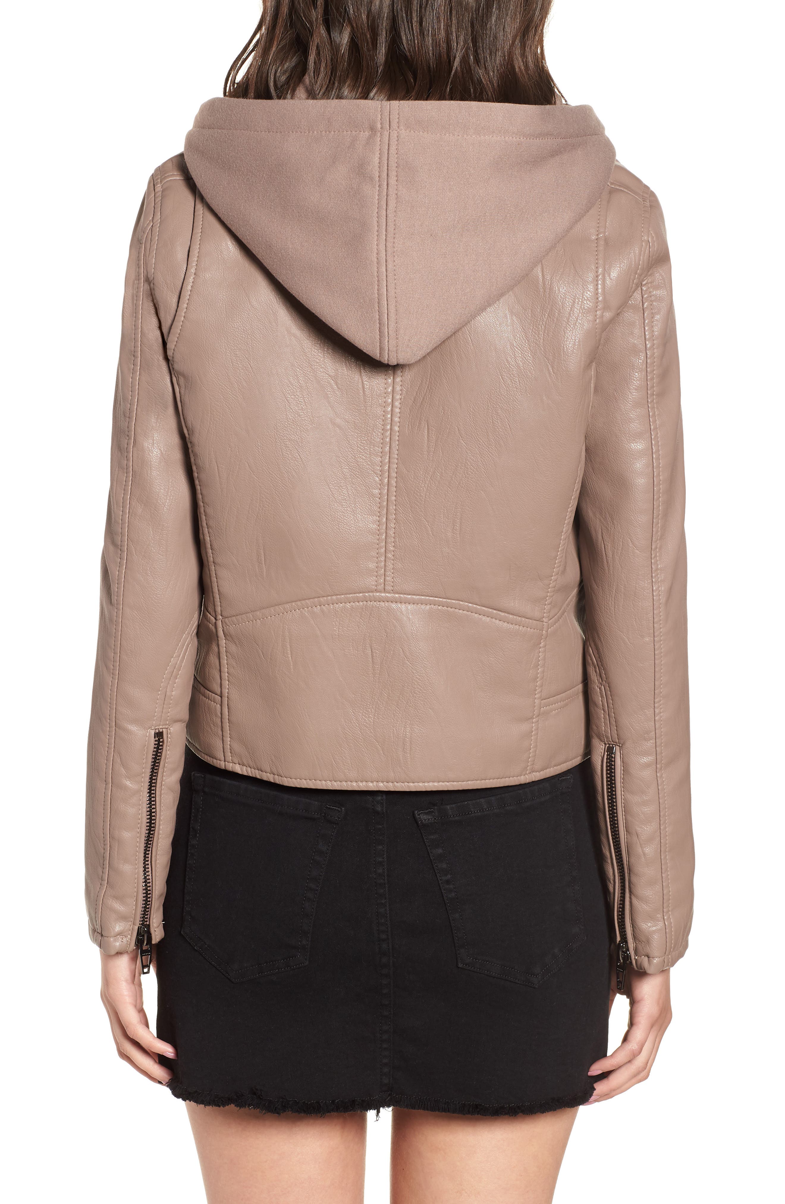 meant to be moto jacket with removable hood