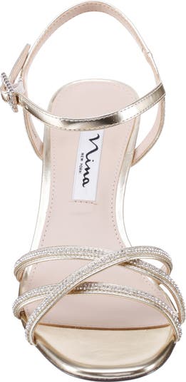 Bobby Embellished Ankle Strap Sandal