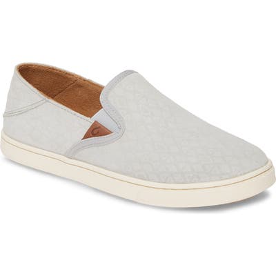 Olukai Pehuea Slip-On Sneaker- Grey