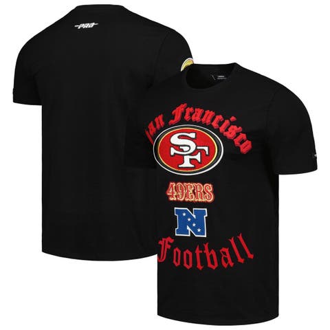 Pro Standard Men San Francisco 49ers Stacked Logo Sweatpant (Black)