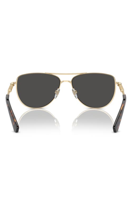 Shop Burberry 60mm Pilot Sunglasses In Light Gold