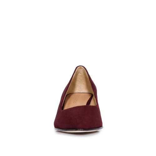 Shop Bernardo Footwear Milie Block Heel Pump In Aubergine