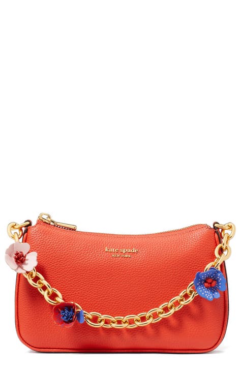 small jolie floral convertible leather crossbody bag
