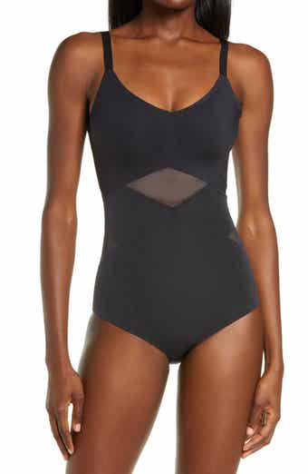 SPANX Women's Plus Size Thinstincts Open-Bust Midthigh Bodysuit :  : Clothing, Shoes & Accessories