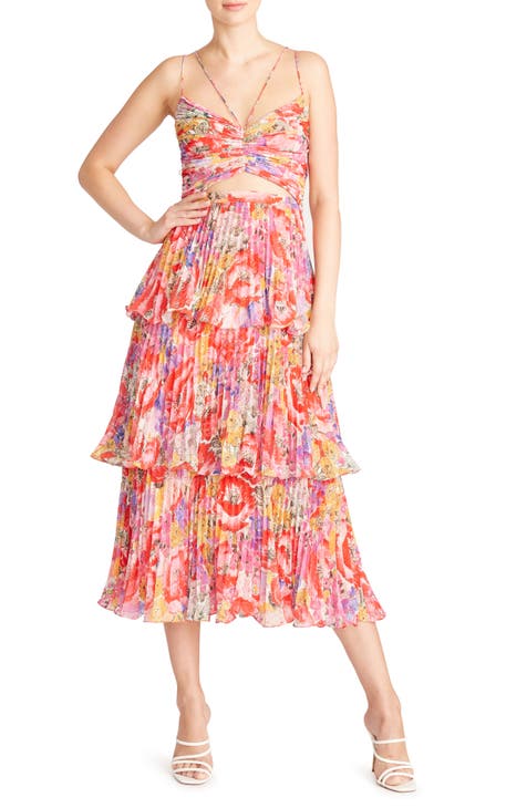 floral pleat dress | Nordstrom