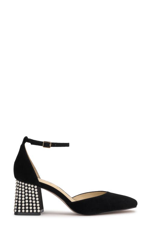 Jessica Simpson Fulian Womens Suede Embellished Ankle Strap In Black