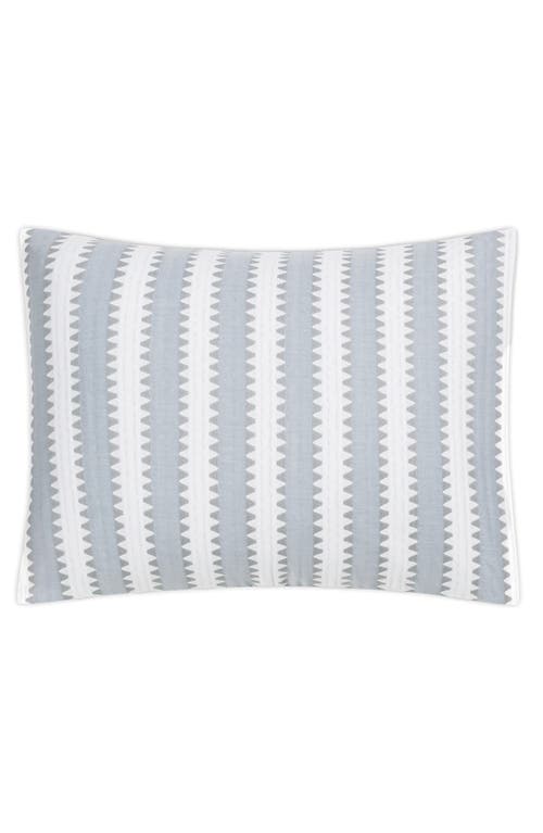 Matouk Apollo Stripe Matelasse Boudoir Sham In Dove