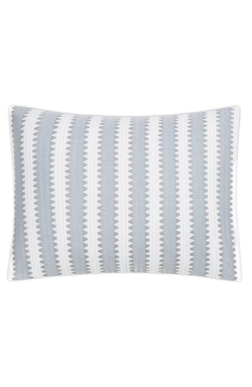 Matouk Apollo Stripe Matelassé Boudoir Pillow Sham in Dove 