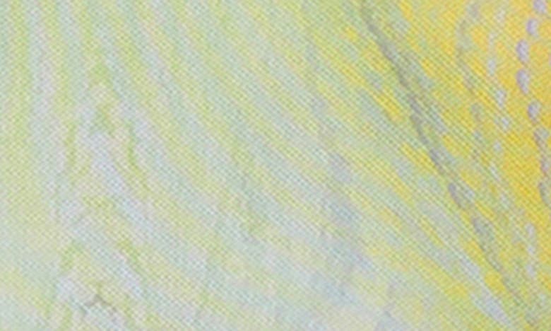 Afrm Zadie Print Turtleneck Mesh Top In Placed Citrus Swirl
