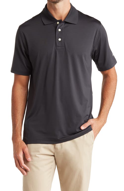 Brooks Brothers Short Sleeve Knit Polo In Black