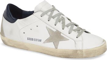 Golden Goose - Super-Star Black Denim Red Star Low-Top Sneaker