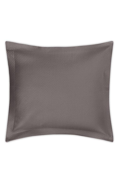 Matouk Alba Quilted Euro Sham in Charcoal at Nordstrom