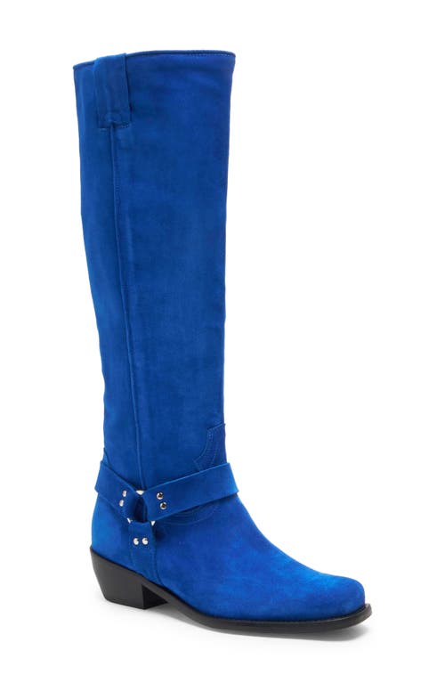 Free People Lockhart Tall Boot in Cobalt Suede at Nordstrom, Size 9