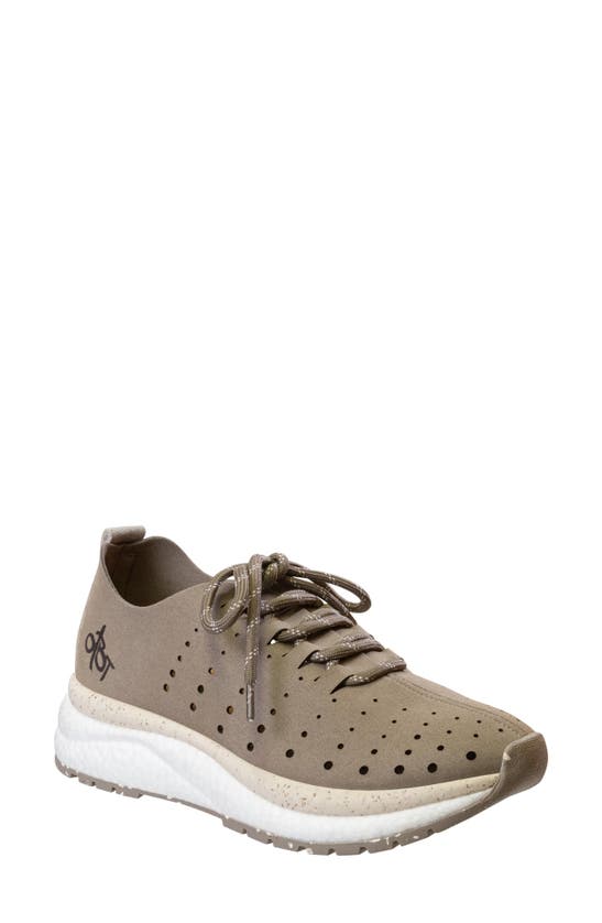 Otbt Alstead Perforated Sneaker In Grey
