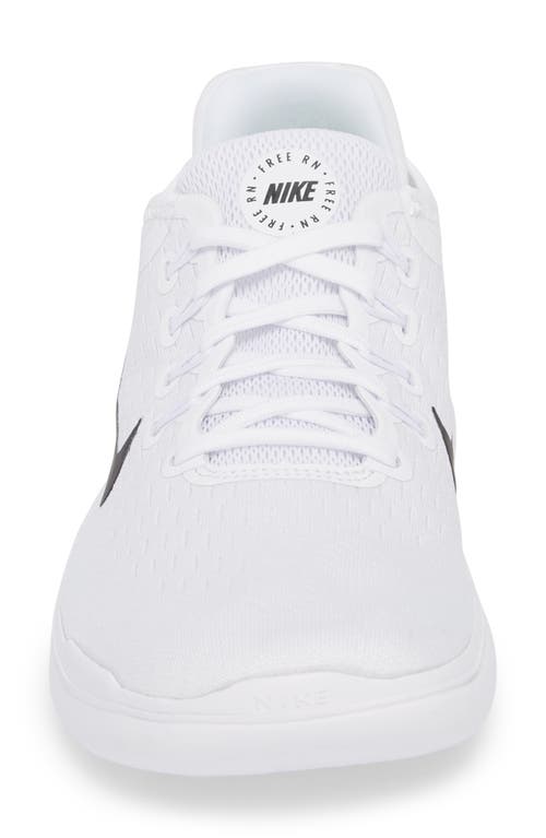 Shop Nike Free Rn 2018 Running Shoe In White/black